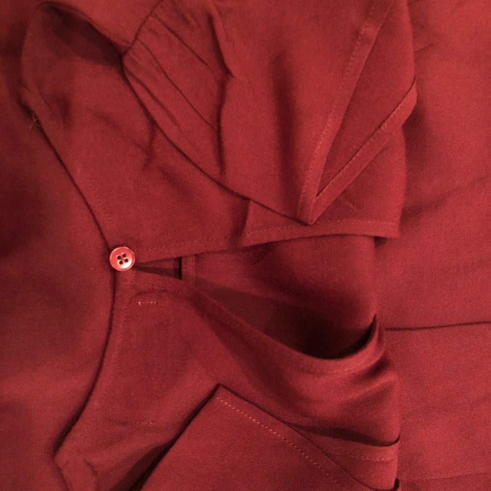 NWOT Reformation Gavin Dress plum - Picture 3 of 4